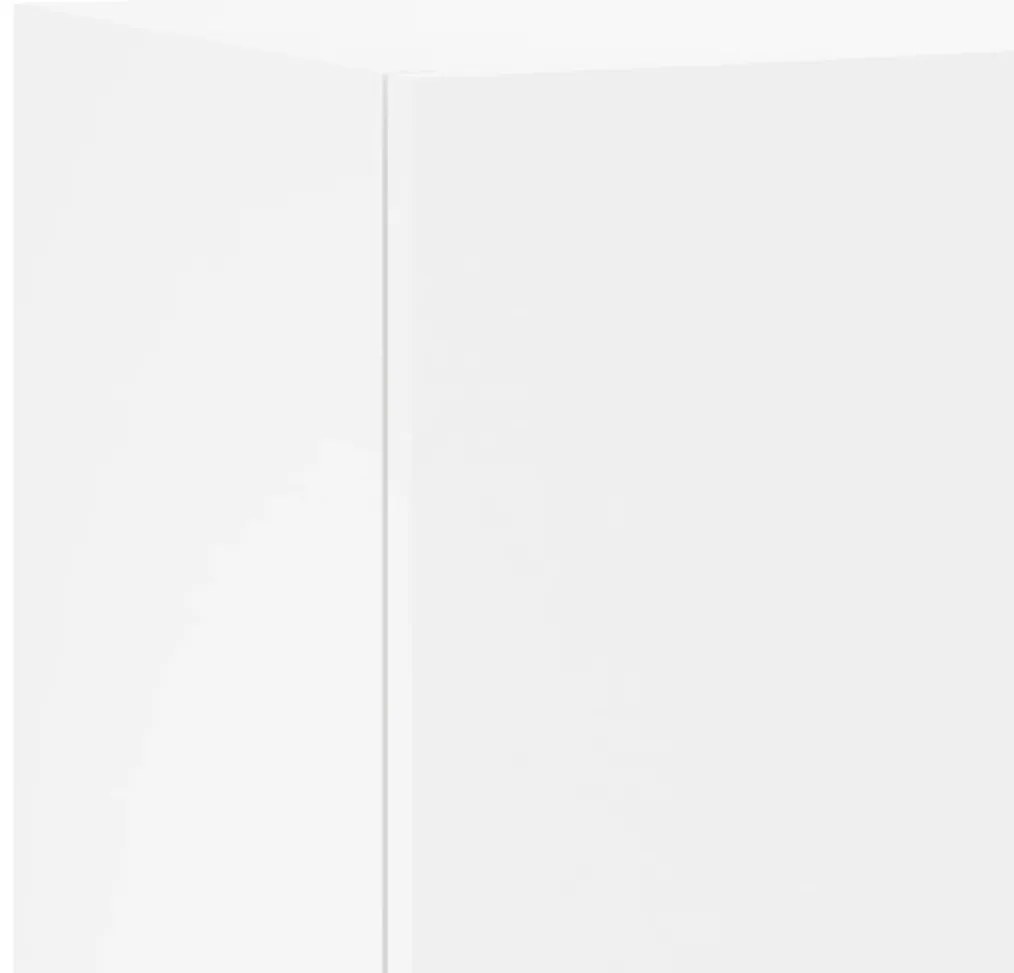 Móvel de parede p/ TV 40,5x30x90 cm derivados de madeira branco