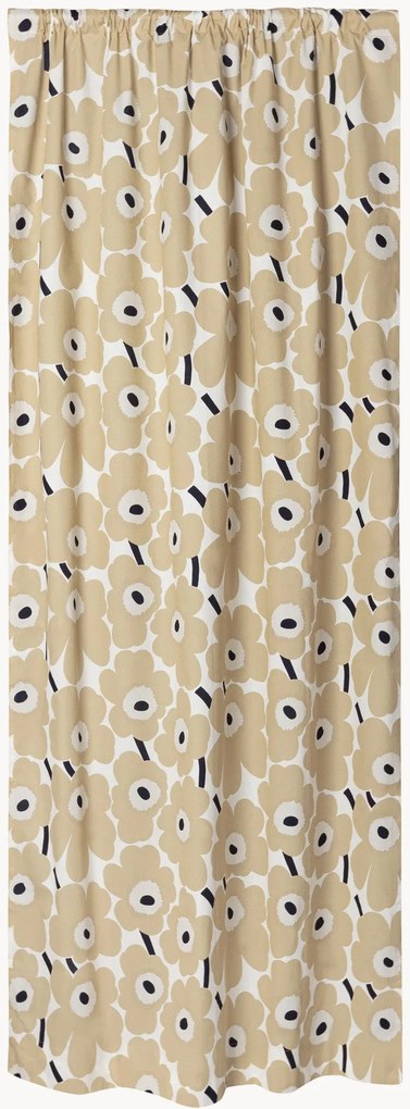 Cortina semitransparente com bolsa para varão Pieni Unikko, L 135 cm