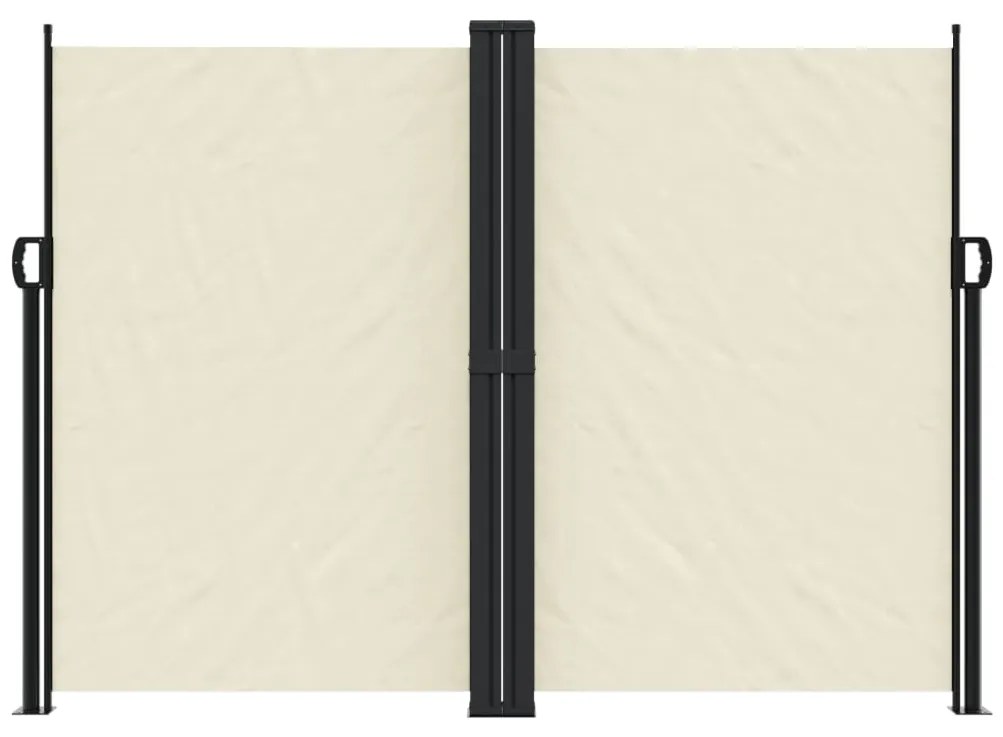 Toldo lateral retrátil 180x1000 cm cor creme