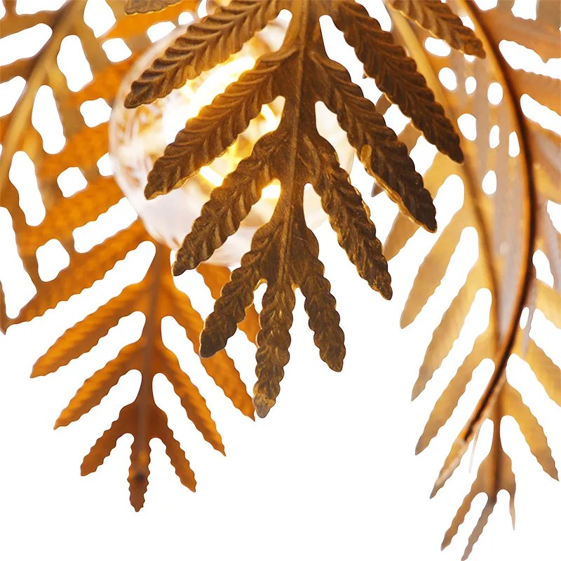 Plafon inteligente dourado 45 cm redondo com Wifi G95 - Botanica