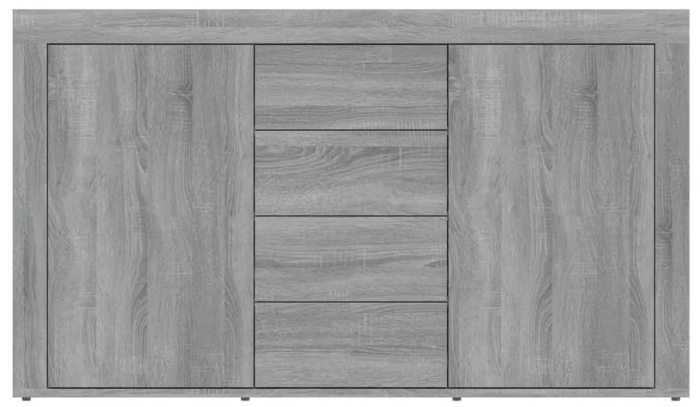 Aparador 120x36x69 cm derivados de madeira cinzento sonoma