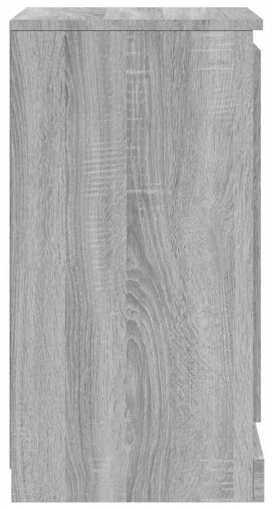Aparador 37,5x35,5x67,5 cm derivados de madeira cinzento sonoma