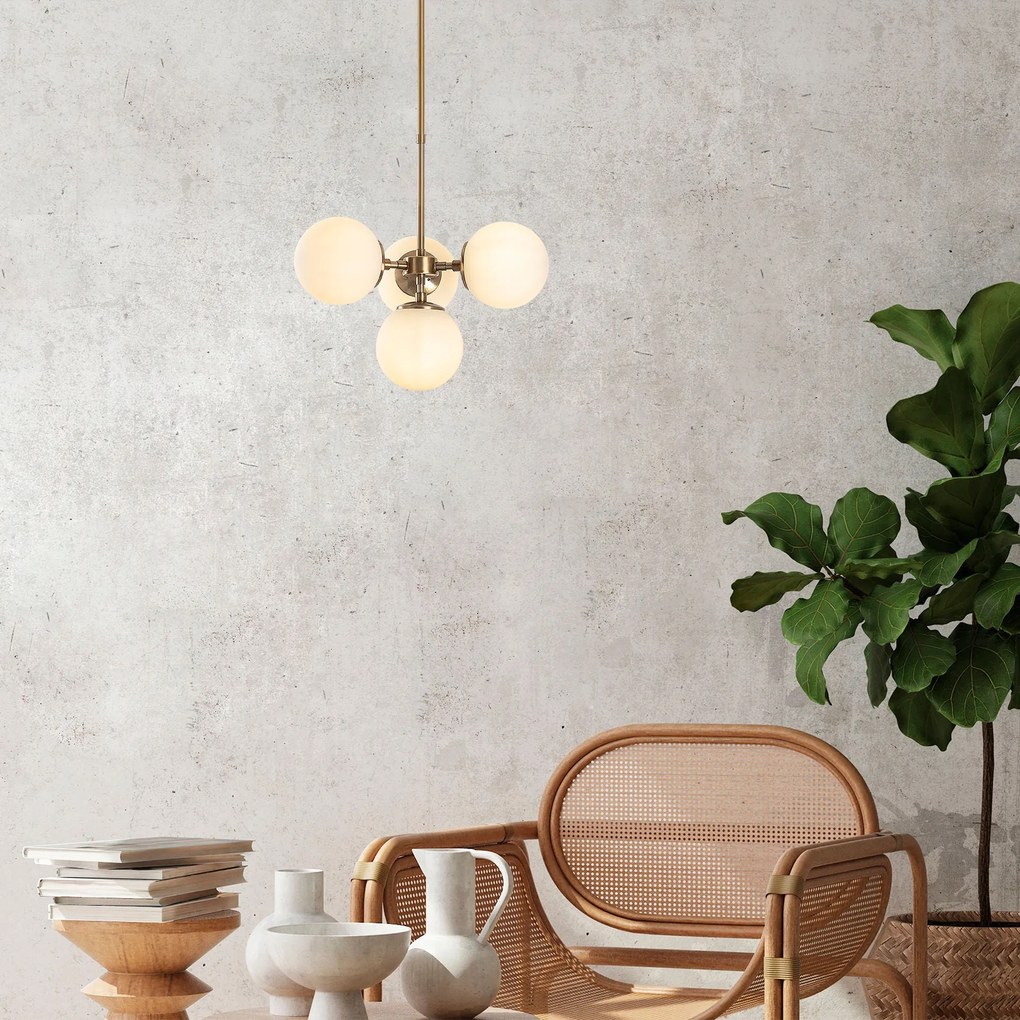 Candeeiro de Teto Akkas – Vintage – 43 x 43 x 47-89 cm