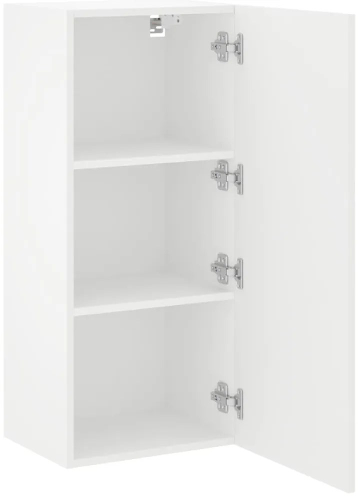 Móvel de parede p/ TV 40,5x30x90 cm derivados de madeira branco