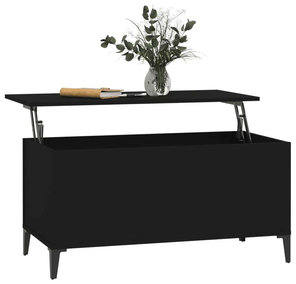 Mesa de centro 90x44,5x45 cm derivados de madeira preto