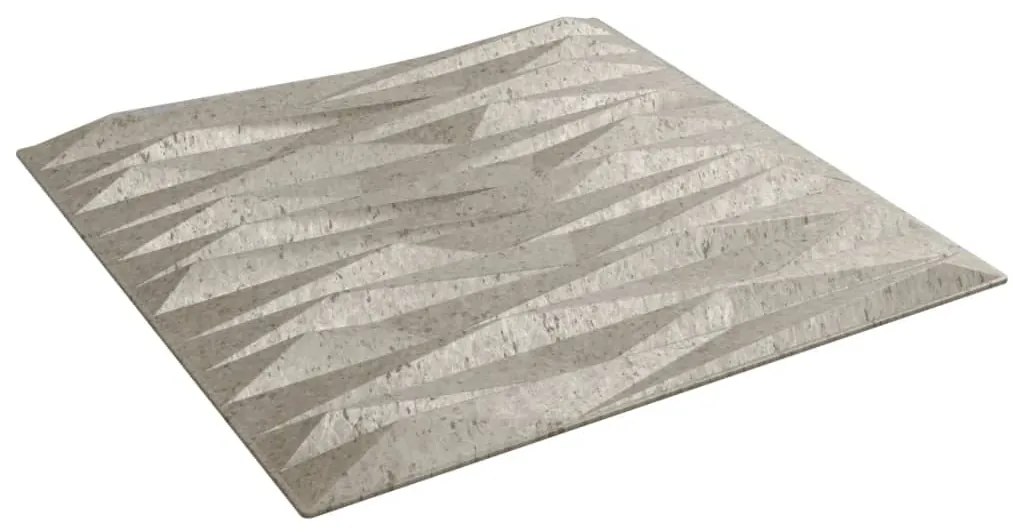 Painéis de parede 48 pcs 50x50 cm 12m² XPS pedra betão