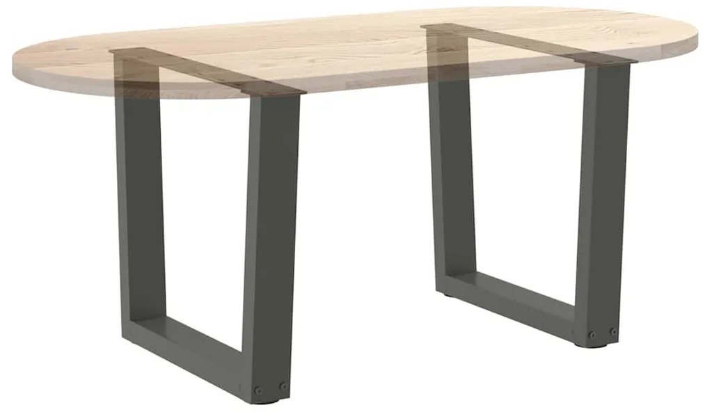 Pés para mesa de centro em forma de V, 2 peças, antracite, 50x (42-43,