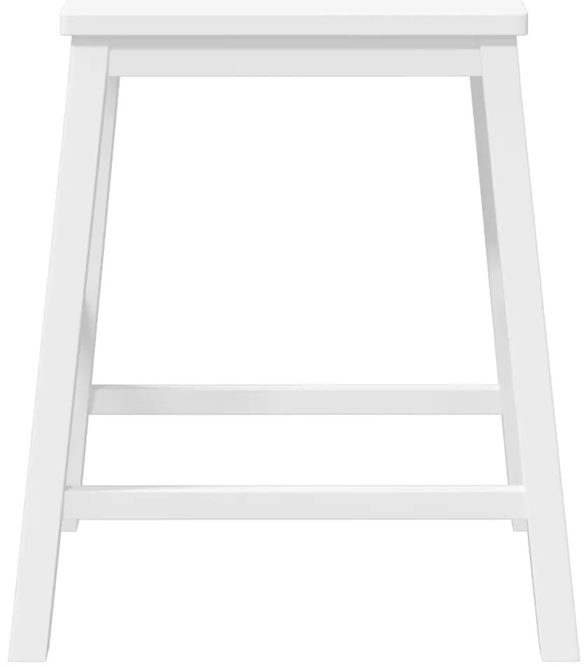 Cadeiras de bar 2 pcs madeira de seringueira maciça branco