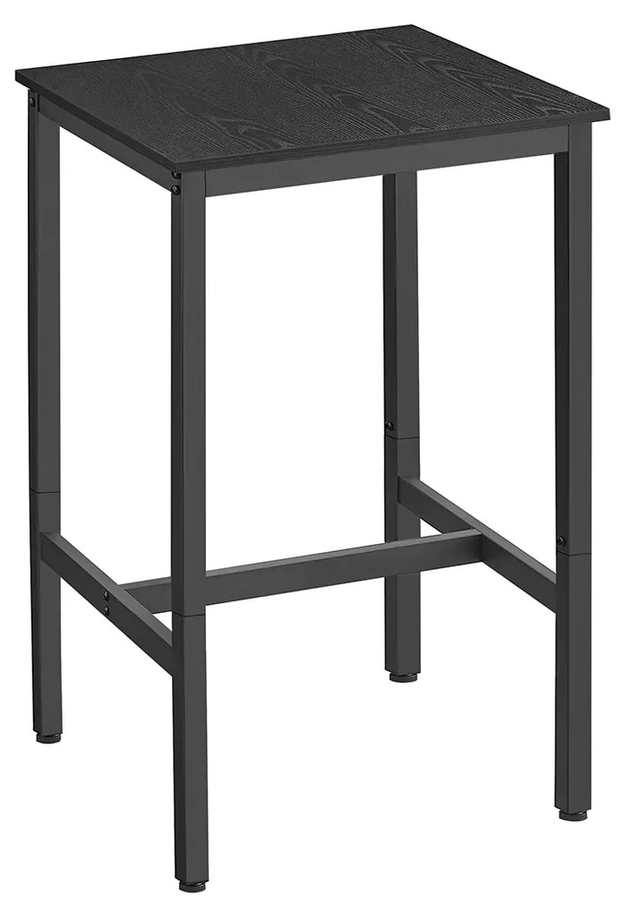 Mesa de bar com estrutura em aço 60 x 60 x 92 cm preto