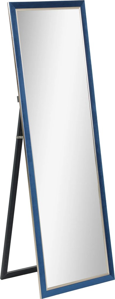 HOMCOM Espelho de Pé 50x150 cm Espelho de Corpo Inteiro com Estrutura em Veludo e Suporte para Sala de Estar Dormitório Azul | Aosom Portugal