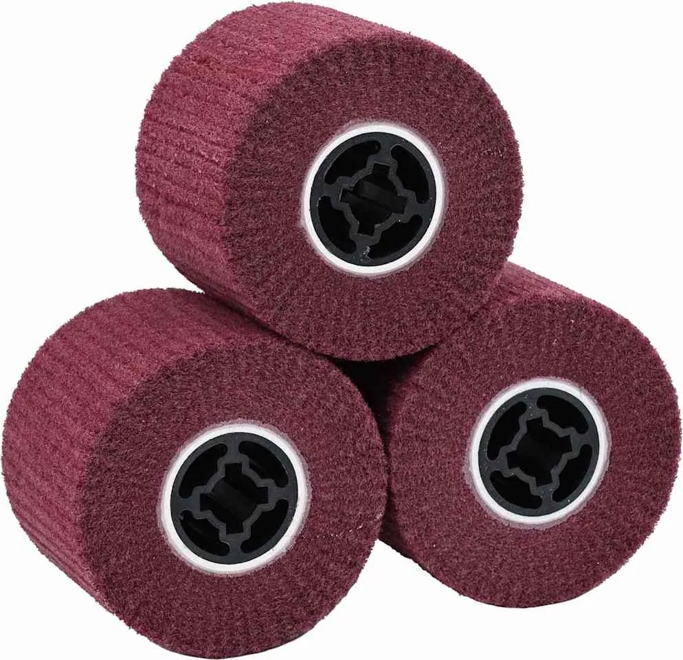 vidaXL Rolos de Lixa 3 pcs Vermelho 12 x 12 x 10 cm Fibra sintética