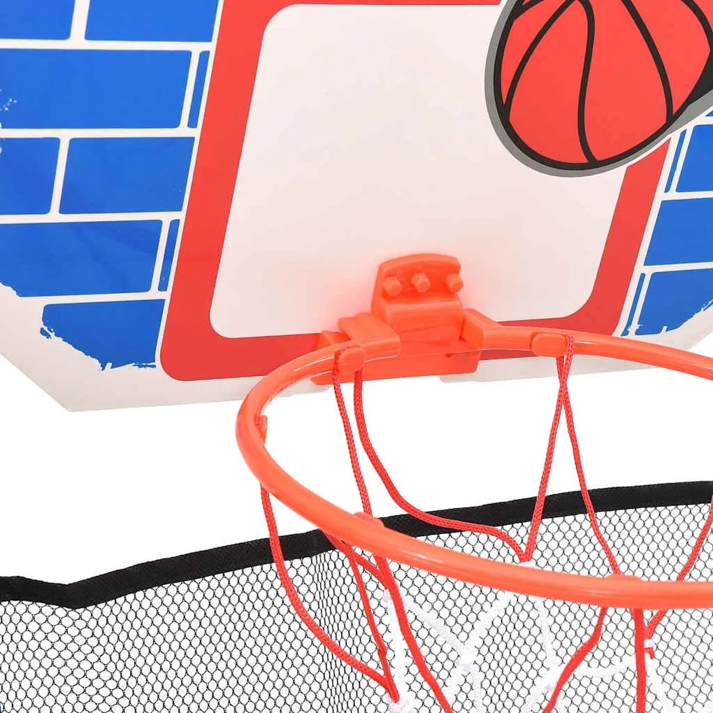 Conjunto de basquetebol multifuncional infantil piso e parede
