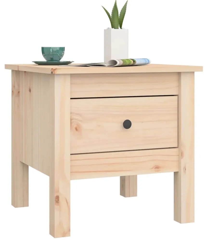 Mesa de apoio 40x40x39 cm pinho maciço