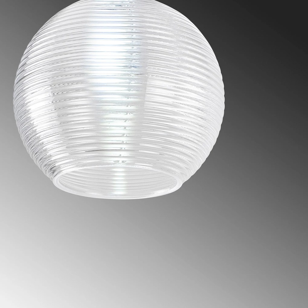 Candeeiro de Teto Muzo – Prateado – 15 x 15 cm, Altura 110 cm