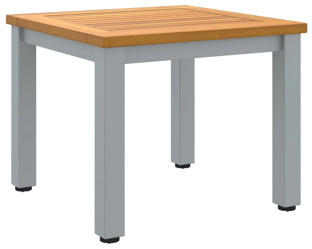 Mesa Lateral de Jardim 45x45x38 cm em Madeira de Acácia Sólida