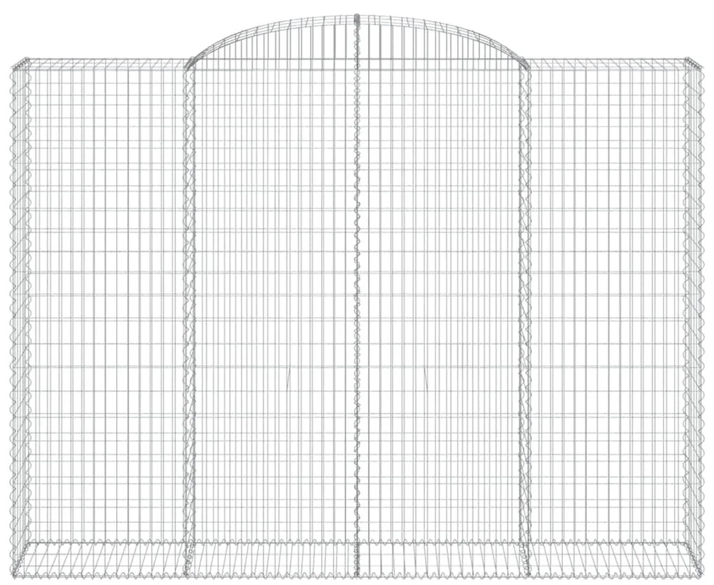 Cestos gabião arqueados 11 pcs 300x50x220/240 ferro galvanizado