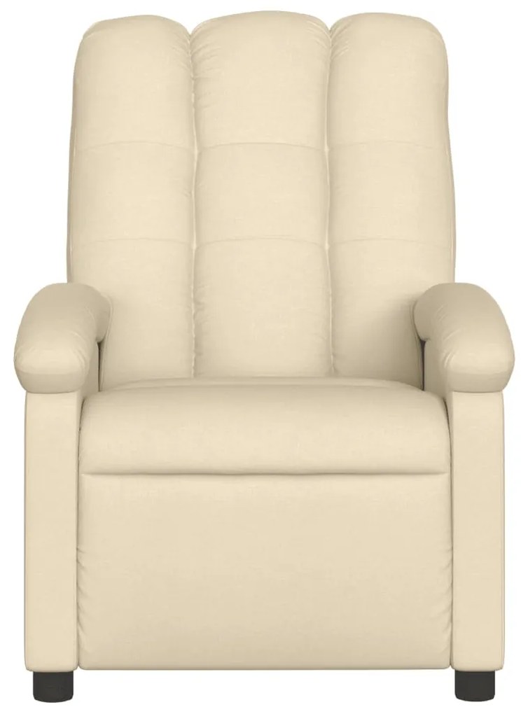 Poltrona reclinável tecido cor creme