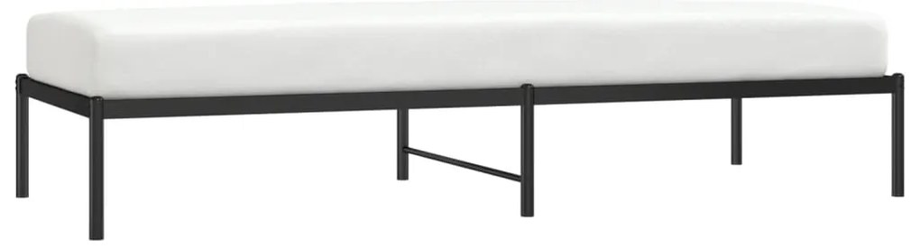 Estrutura de cama 80x200 cm metal preto