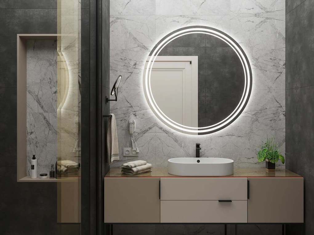 Espelho Redondo LED C5 55x55