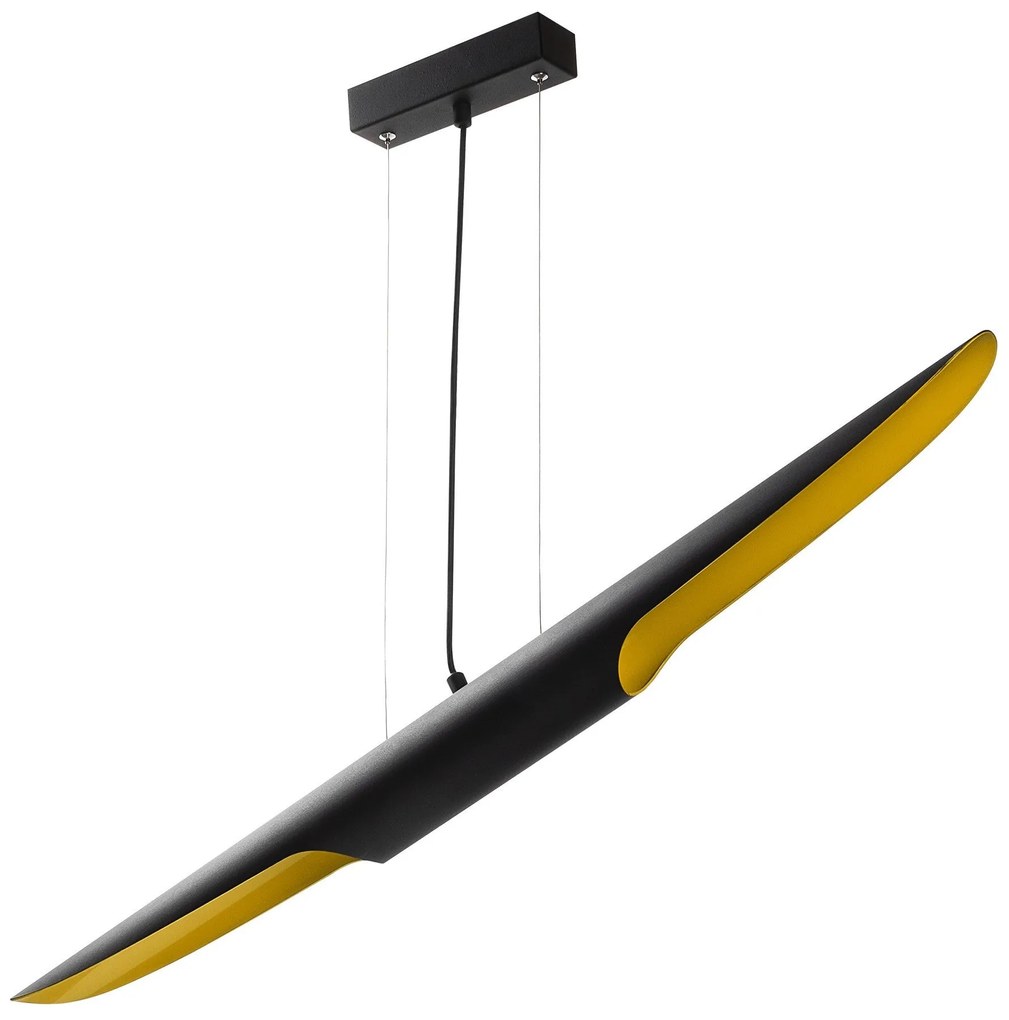 Candeeiro de Teto Efsun – Preto – 100 x 8 cm