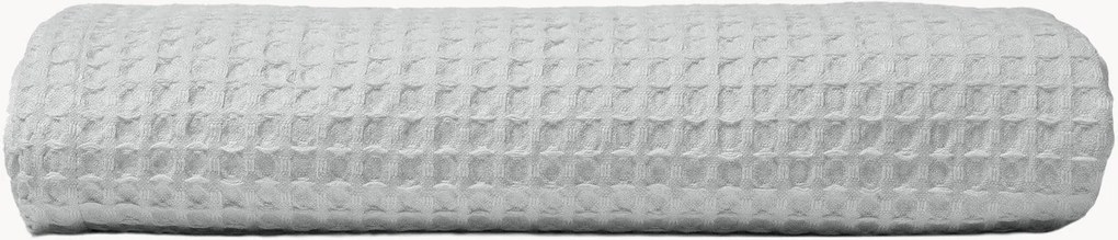 Toalha de banho em algodão com textura favo de mel Pearl Grey