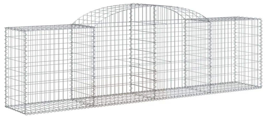 Cestos gabião arqueados 11pcs 300x50x80/100cm ferro galvanizado