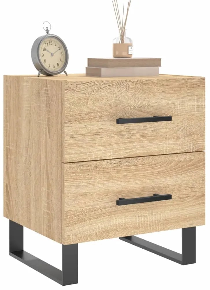 Mesa cabeceira 40x35x47,5 cm derivados madeira carvalho sonoma