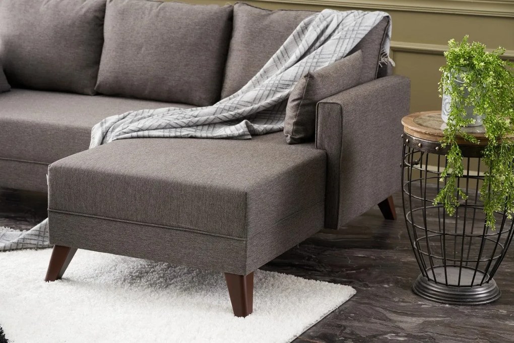 Sofá-Cama de Canto Bella – Castanho – 205 x 85 x 81 cm