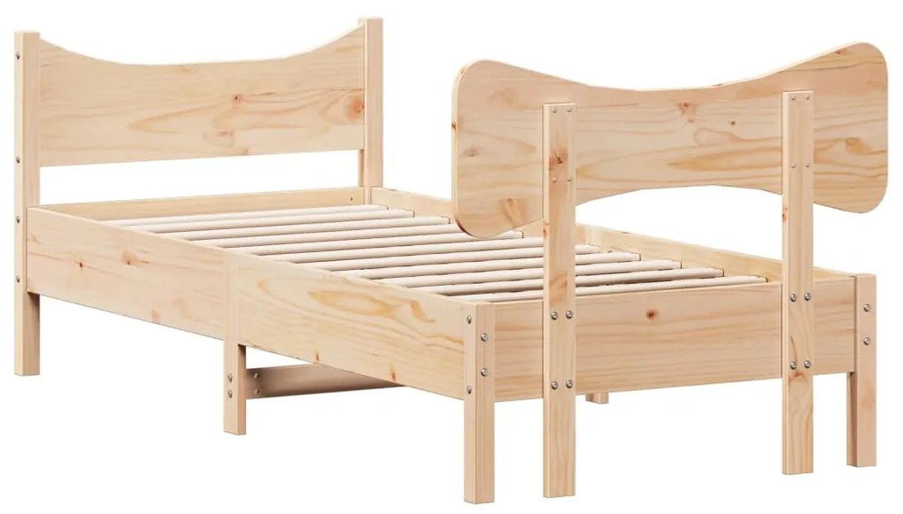 Cama sem colchão 90x200 cm madeira de pinho maciça
