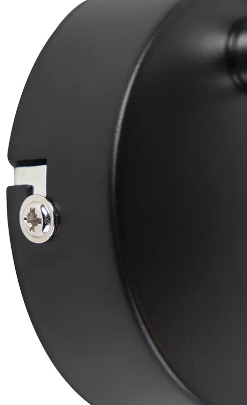 Projetores modernos 1-luz preto com interior dourado - Buell Deluxe