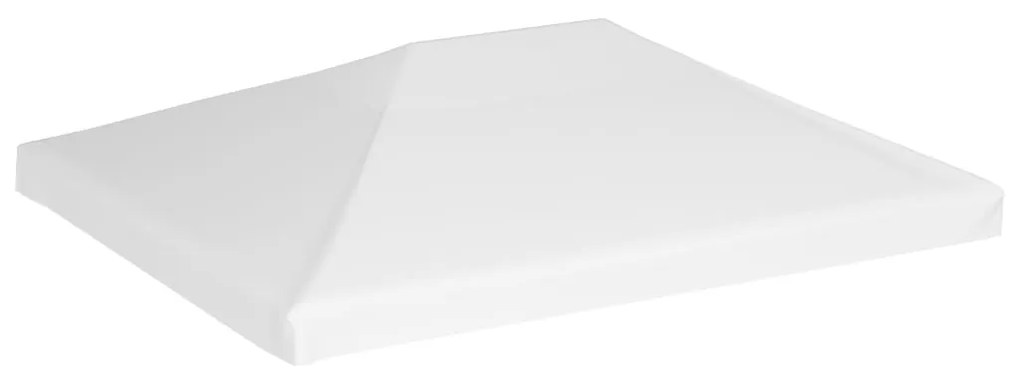 vidaXL Cobertura de gazebo 270 g/m² 4x3 m branco