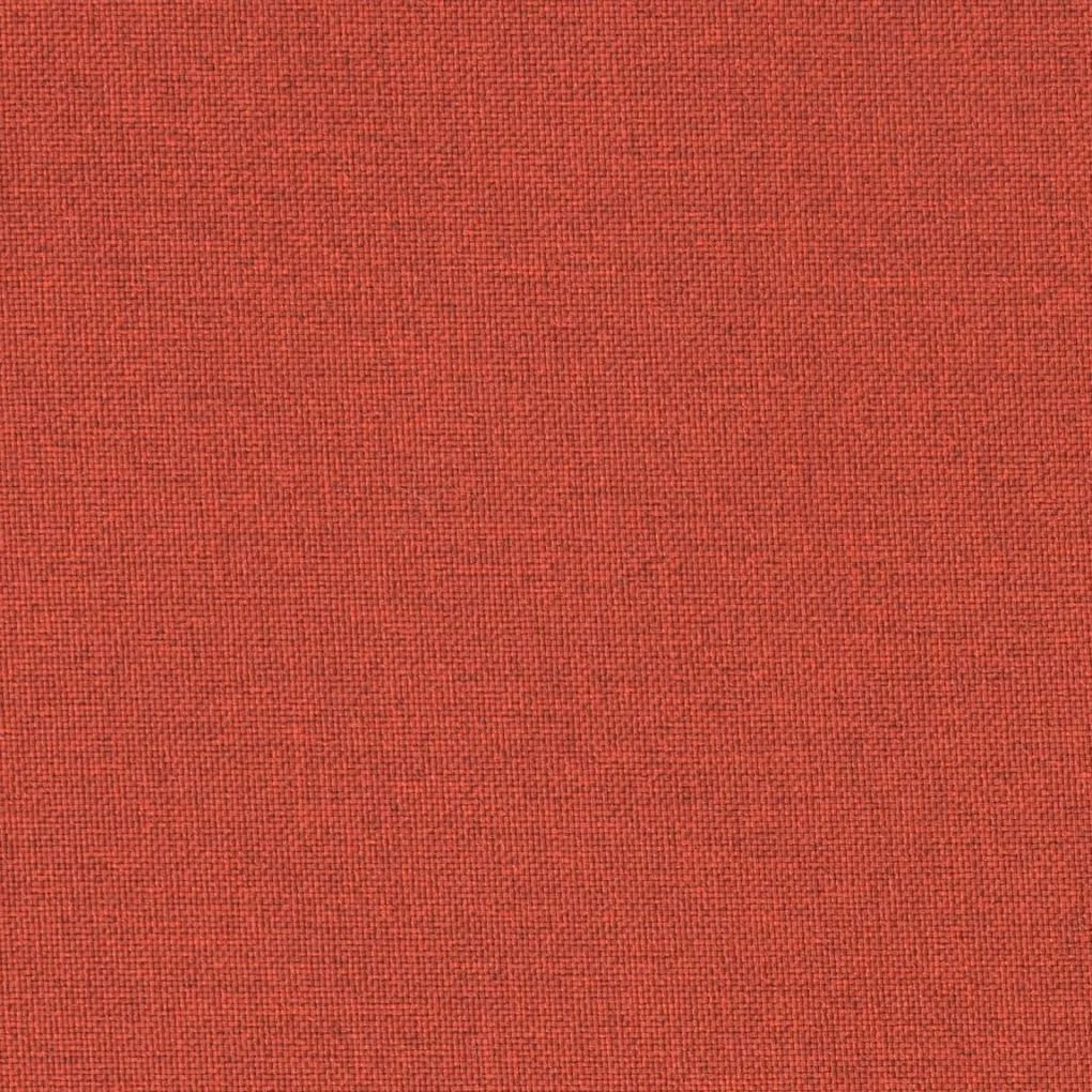 Almofadão p/ banco jardim 150x50x7 cm mesclado tecido vermelho