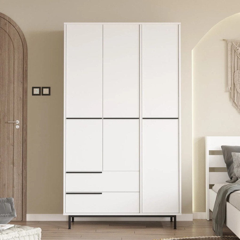 Roupeiro ON15 – Branco – 112,2x195,6x55 cm