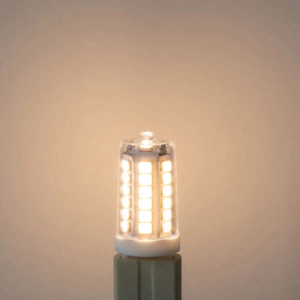 Conjunto de 5 lâmpadas LED G9 transparentes 3,5W 480 lm 3000K