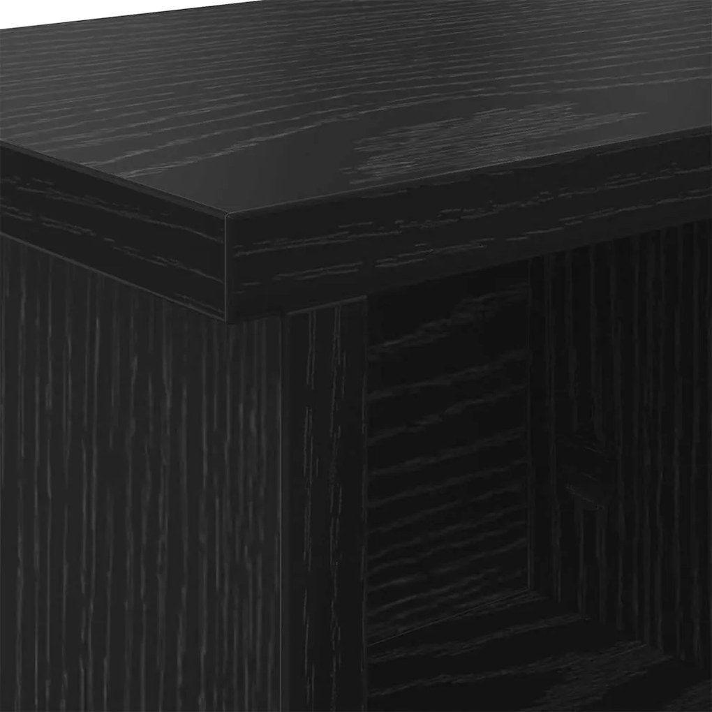 Cabideiro de Parede Carvalho preto 75 x 16 x 26 cm