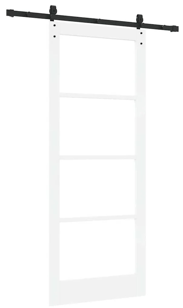 Porta Deslizante vidaXL com Conjunto de Hardware "ORKDAL" Branca 86x21