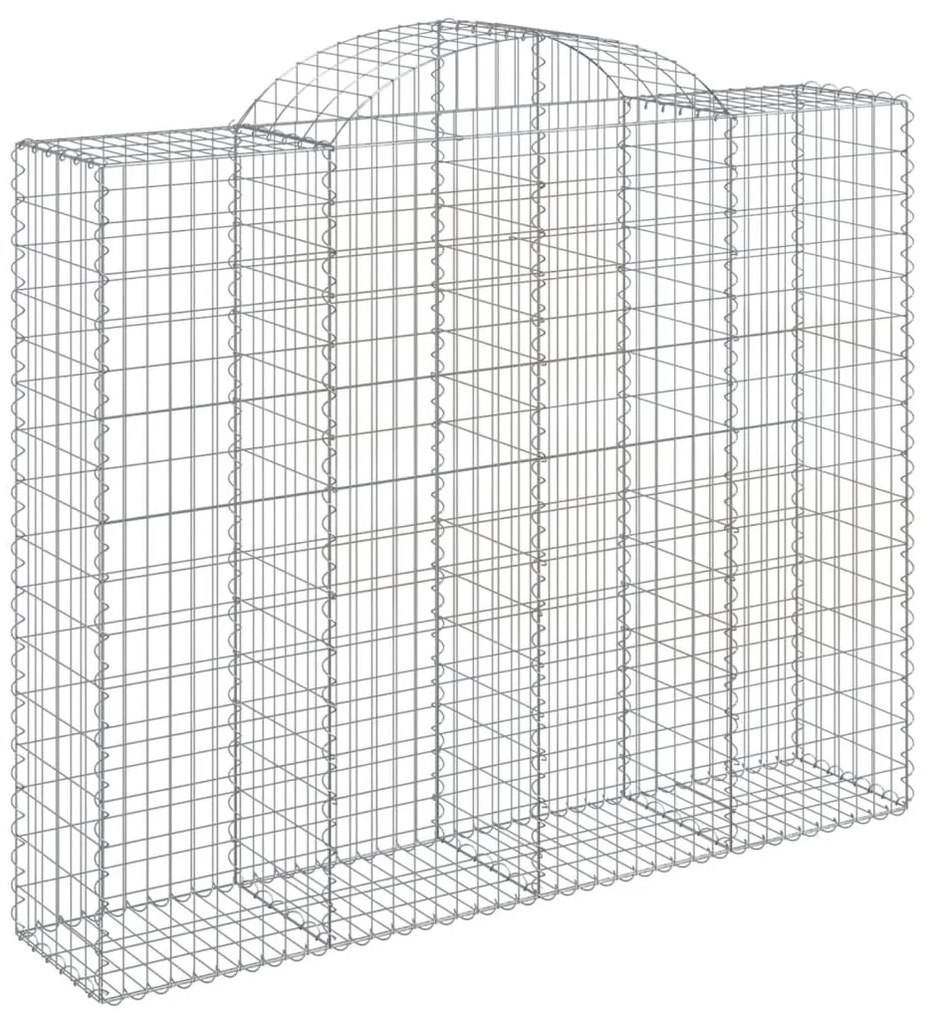 Cestos gabião arqueados 6pcs 200x50x160/180cm ferro galvanizado