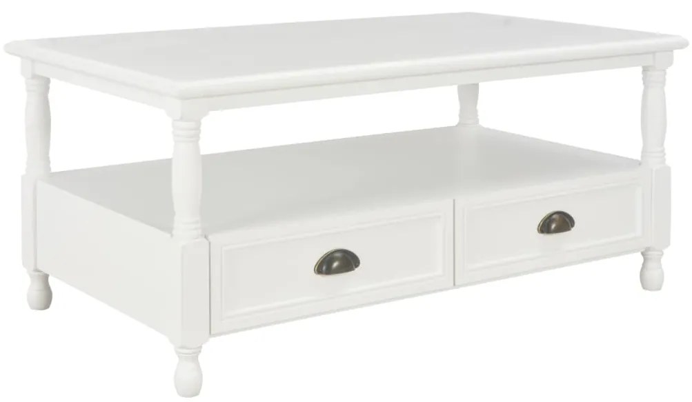 vidaXL Mesa de centro 100x55x45 cm madeira branco