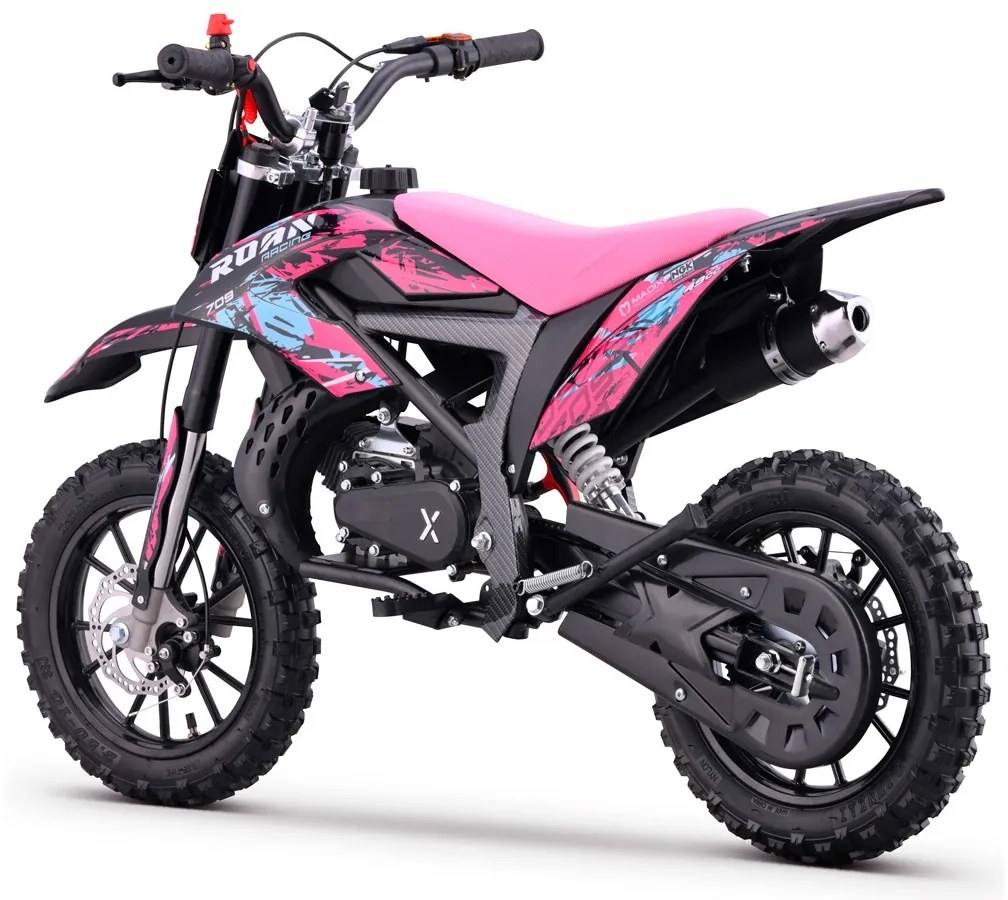 MINI MOTO PARA CRIANÇAS MiniCross Roan 709 gasolina 49cc 4.5CV ROSA