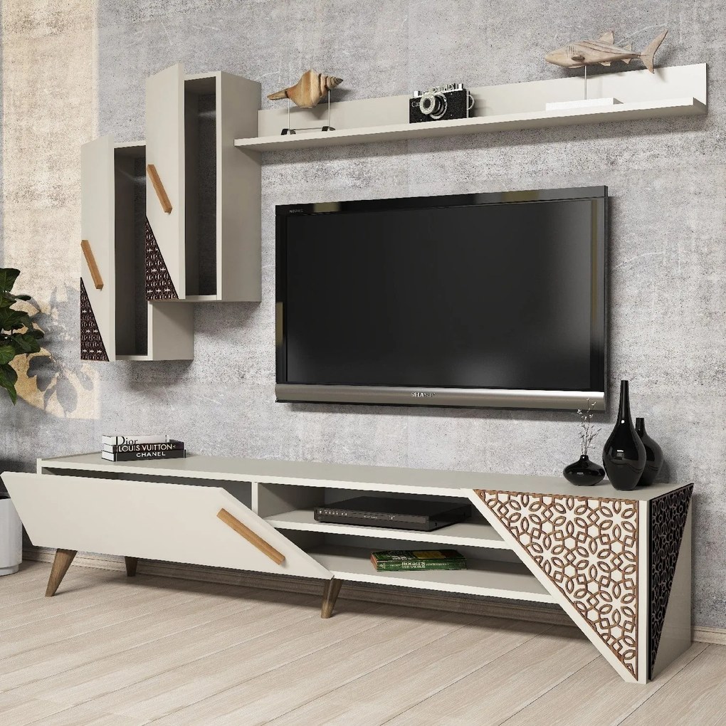 Móvel de TV Beril – Creme – 180x40x37 cm