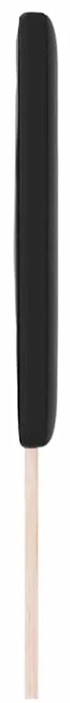 Cabeceira vidaXL Design Simples Preto 140 cm em Couro Sintético