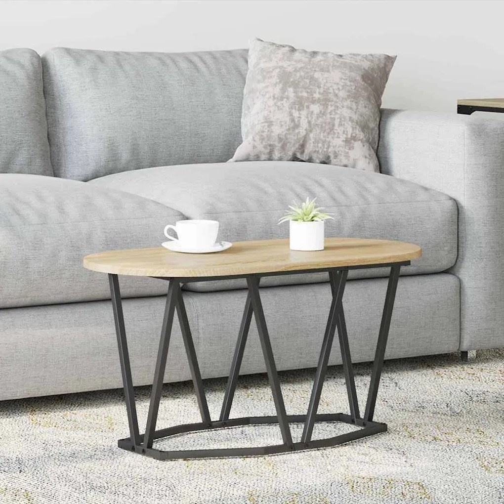 vidaXL Mesa de Centro Carvalho sonoma 80 x 40 x 40,5 cm