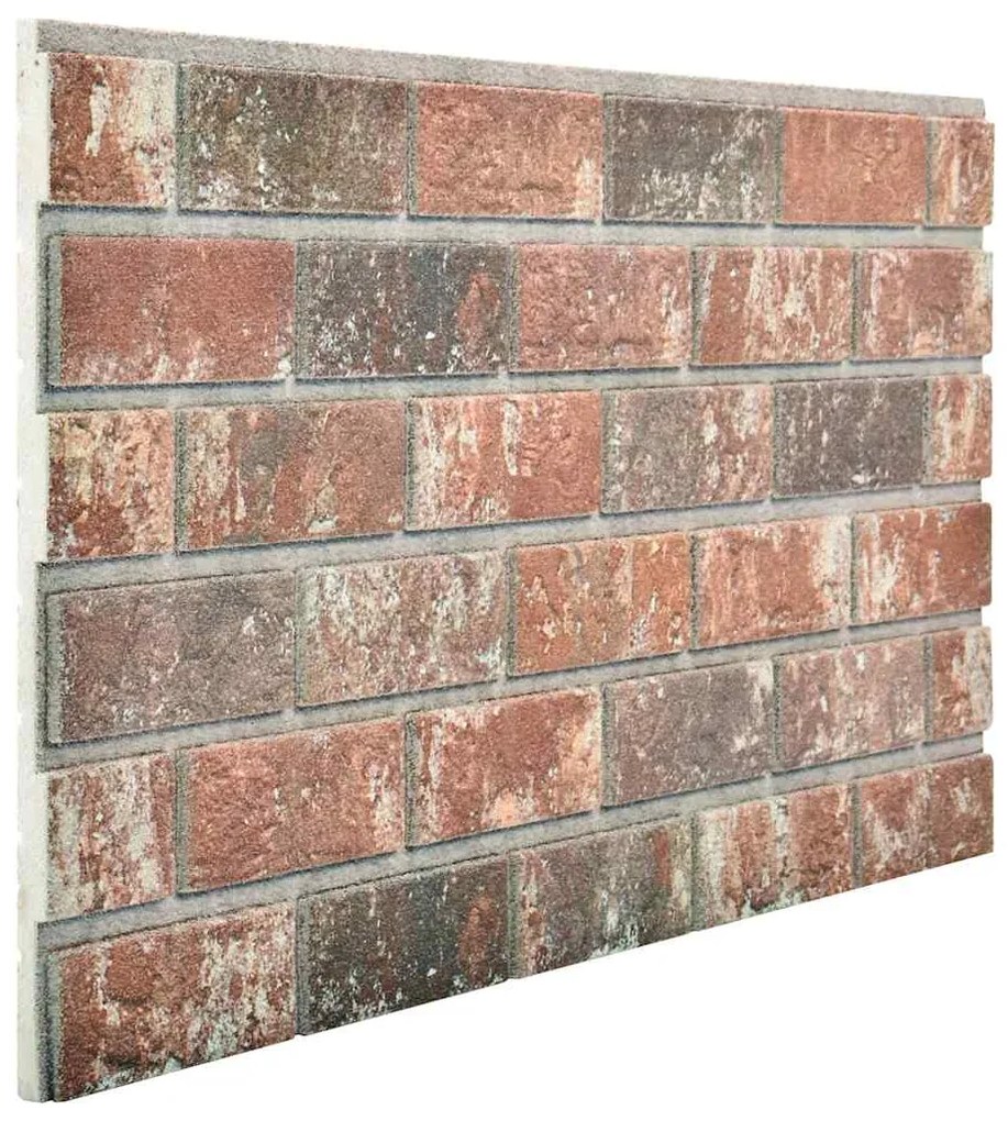 Painéis parede 3D design tijolo castanho-escuro/cinza 10pcs EPS