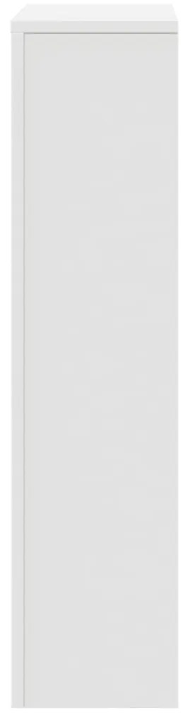 Cobertura de radiador 78x20x82 cm derivados de madeira branco