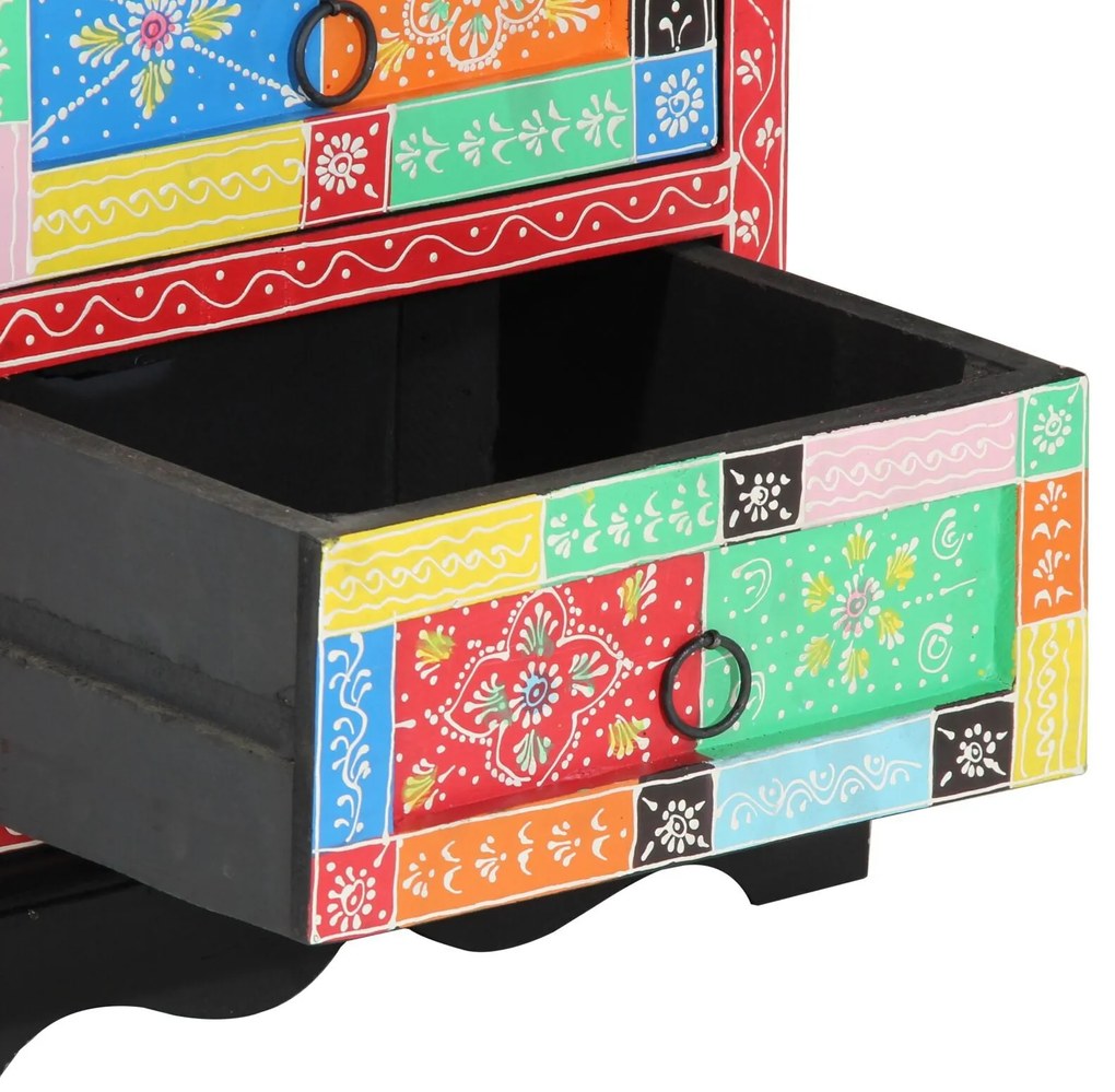 Criado-Mudo 2 pcs Multicolorido 40x35x45 cm Madeira de Engenharia