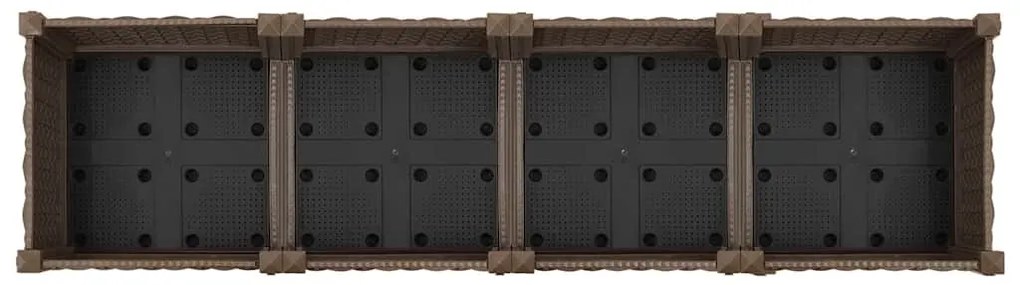 Canteiro elevado 160x40x23 cm polipropileno