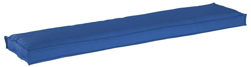 Almofada de Palete para Banco Azul Royal 180x40x8 cm Tecido Oxford