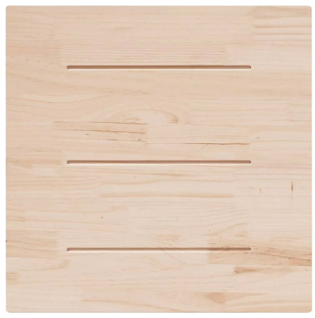 Tampo de mesa quadrado 90x90x2,5 cm pinho maciço branco