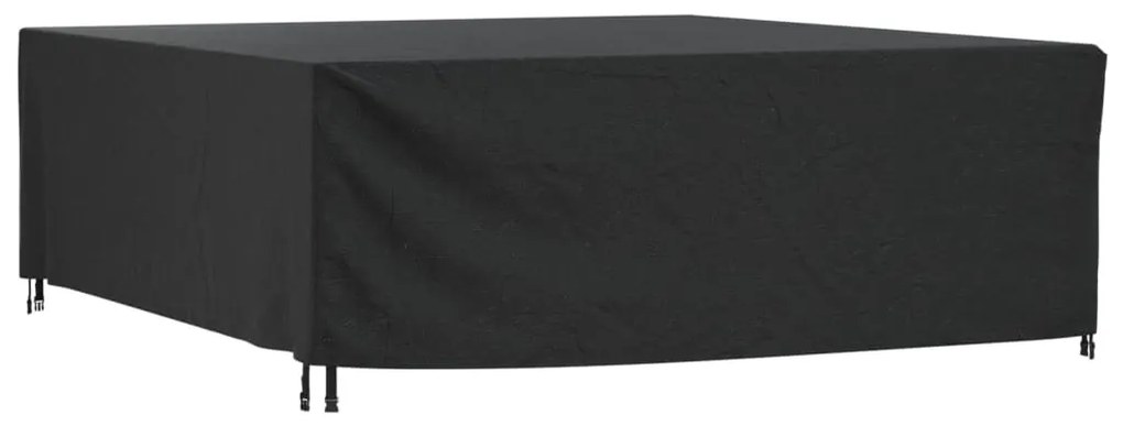 364803 vidaXL Capa p/ mobiliário jardim 260x260x90 cm impermeável 420D preto