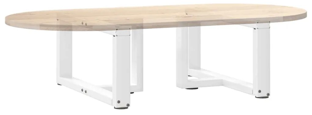 Pés para mesa de centro em forma de T, 2 peças, branco, 60x25x(30-31)